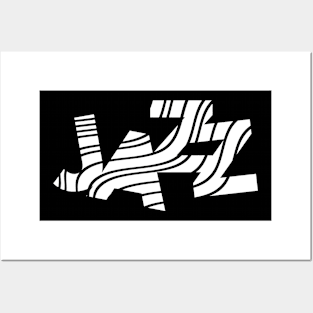 Jazz lines logo Posters and Art